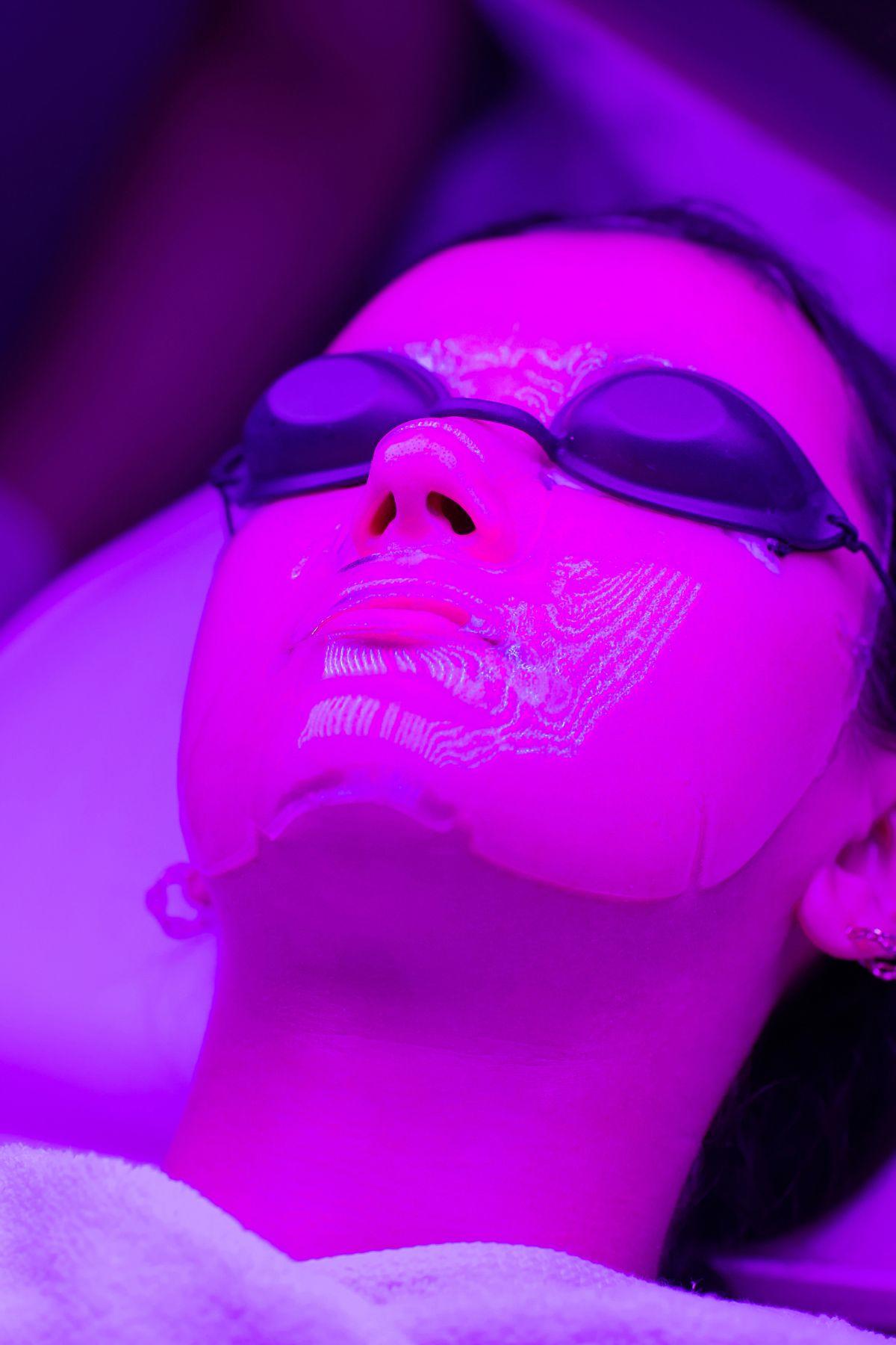 LED Light Therapy for radiant skin at Conceited Beauty Bar, Lancaster, PA.